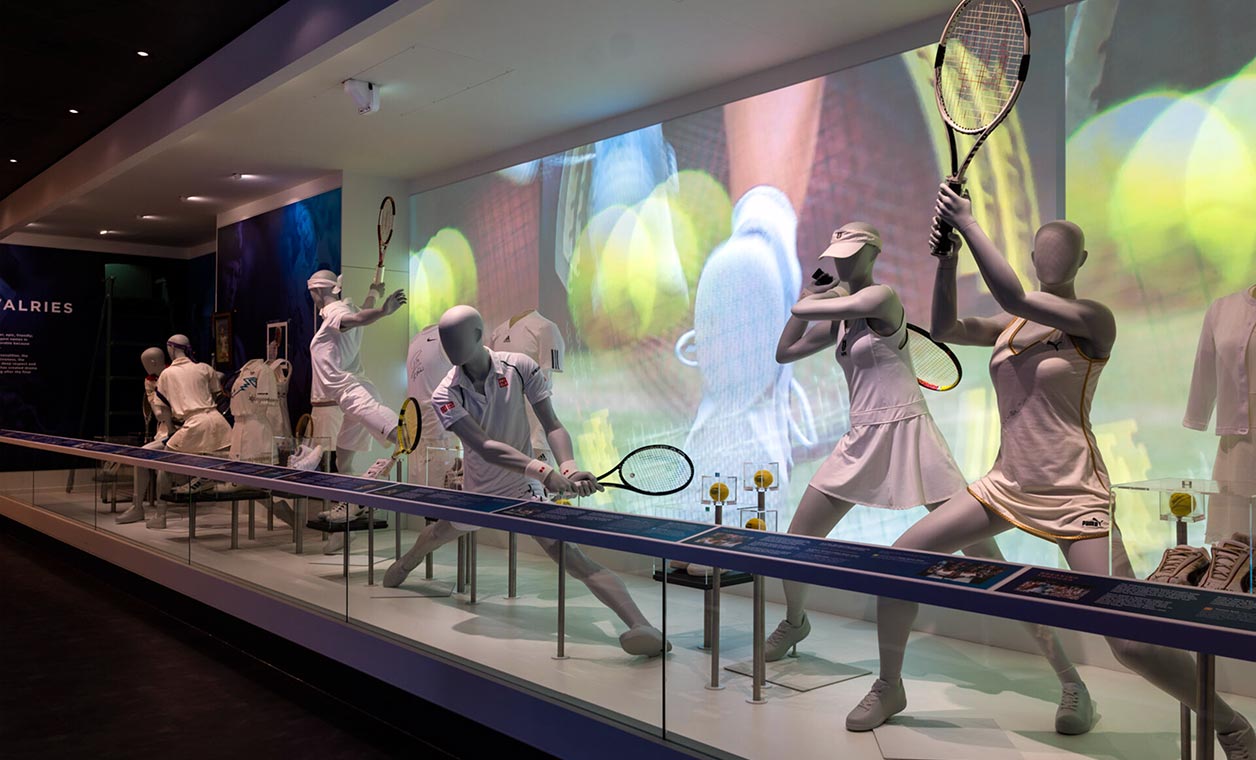 Tennis outfits shown at Wimbledon museum