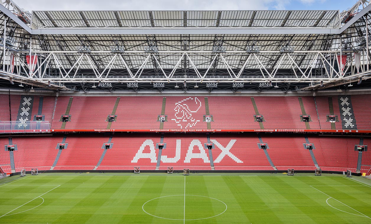 seats at the Johan Cruijf stadium in Amsterdam