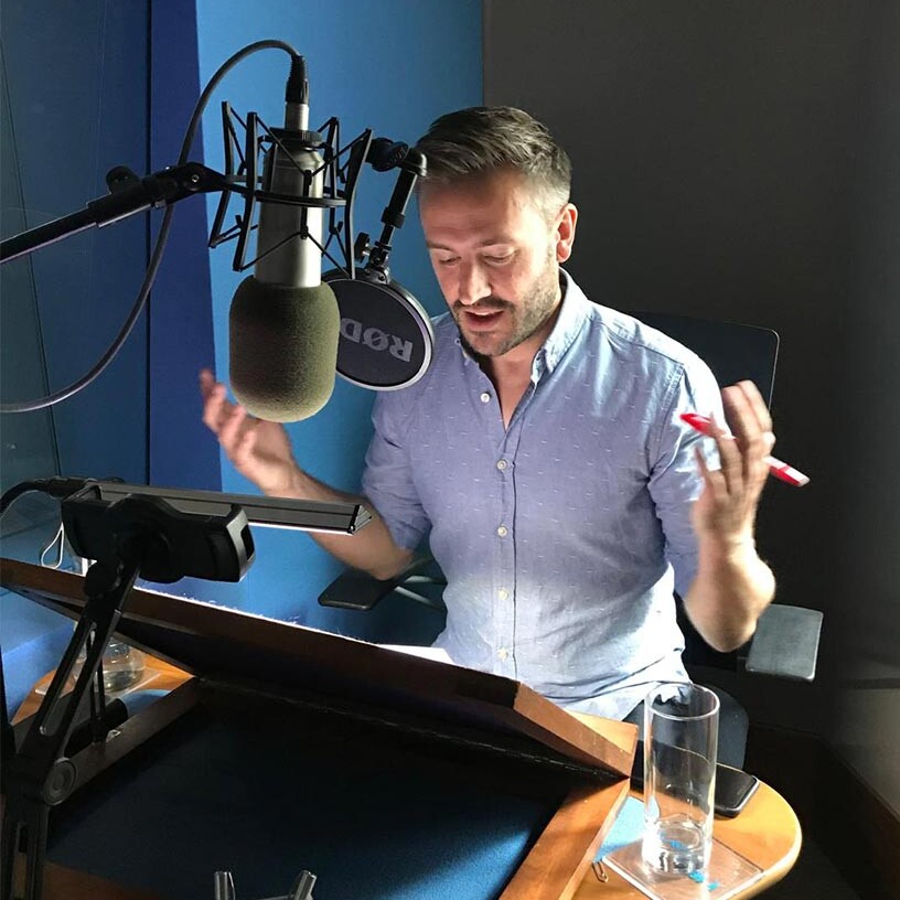 Recording in the studio