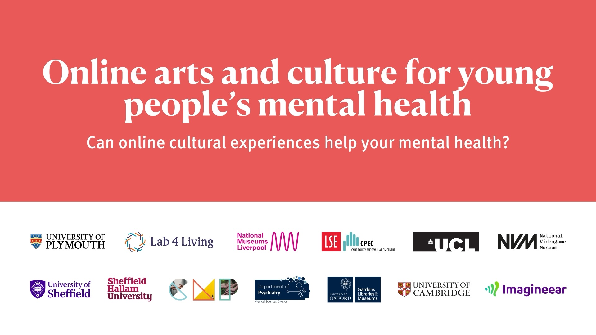 Online arts and culture for young people's mental health video